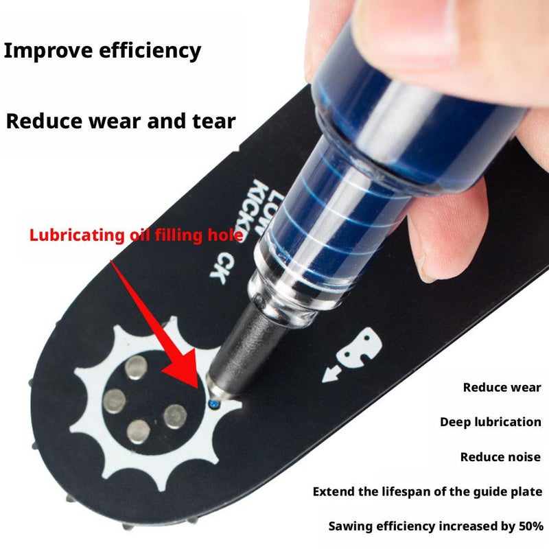 1Pcs Guide Bar Grease Tool, Precision Grease Pen for Chainsaw Lubrication, Portable Push Type Greases Gun, for Guide Bar, Hinges, Small Mechanical Parts, Pre Loaded, Reduces Waste, 1.5 oz 42.5g - Image 4